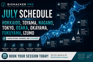 Biohacker Pro July schedule