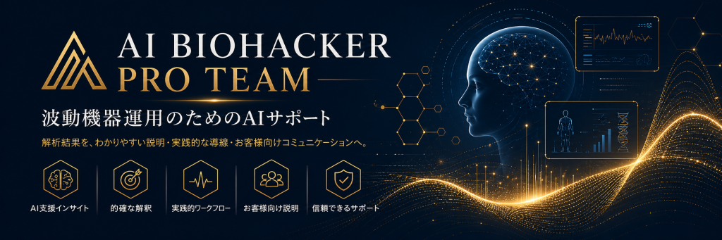 Futuristic AI biohacker branding design