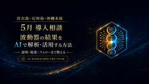 5月に宮古島・石垣島・沖縄本島で行うAI BIOHACKER PRO TEAM導入相談のお知らせ画像